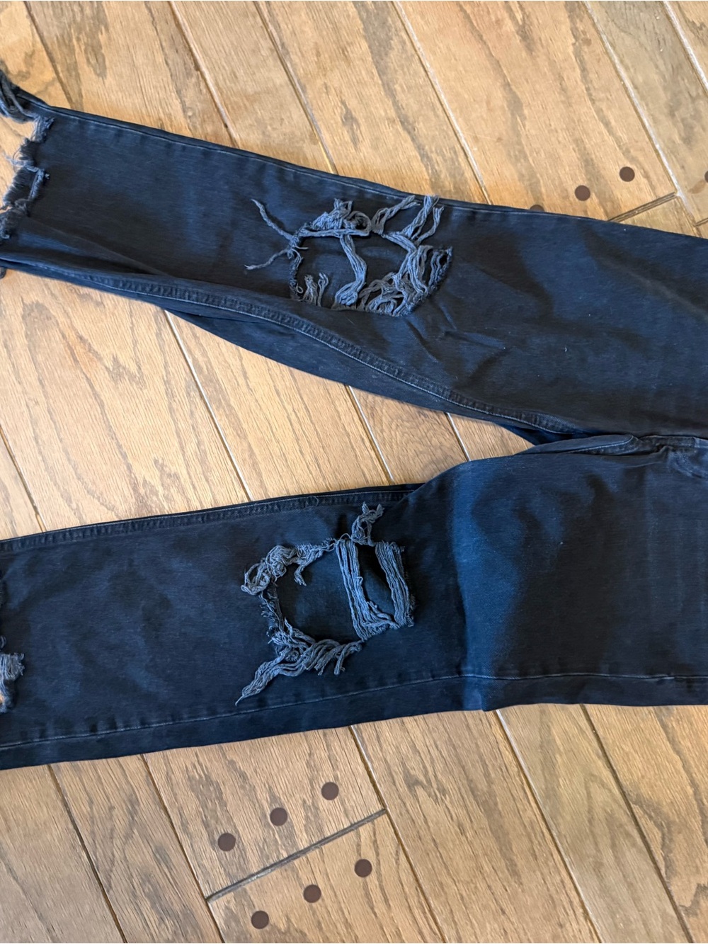 We The Free Black Ripped Skinny Jeans